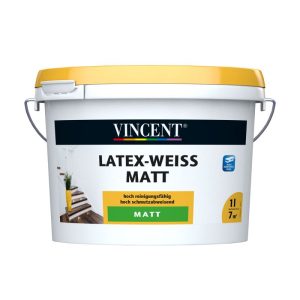 Vincent Latex-Weiß Matt 1 L