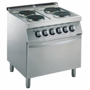 ZANUSSI Elektroherd EH7/4RPEB, 4x 2,6kW Brenner, Elektobackofen 6kW ZANUSSI Elektroherd EH7/4RPEB, 4x 2,6kW Brenner, Elektobackofen 6kW
