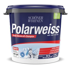 Schöner Wohnen Farbe Wand- und Deckenfarbe Polarweiß 25 L