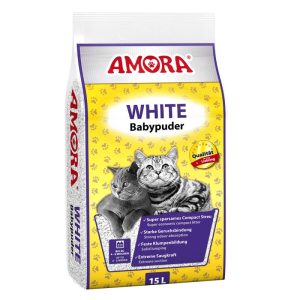 Katzenstreu White Babypuder 15 L Katzenstreu White Babypuder 15 L