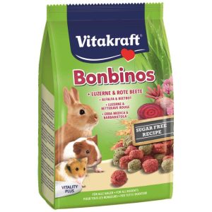 Vitakraft  Bonbinos Rote Beete Luzerne für Zwergkaninchen und Meerschweinchen