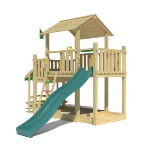 Jungle Gym Spielturm ValleyRutsche dunkelgruen