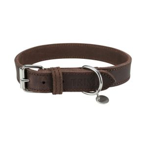 Trixie Rustic Fettleder Halsband dunkelbraun M-L Trixie Rustic Fettleder Halsband dunkelbraun M-L