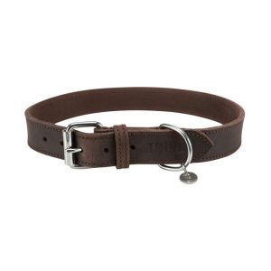 Trixie Rustic Fettleder Halsband dunkelbraun L Trixie Rustic Fettleder Halsband dunkelbraun L