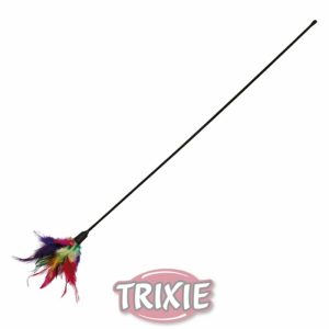 Trixie Spielstab mit Federn 50 cm Trixie Spielstab mit Federn 50 cm