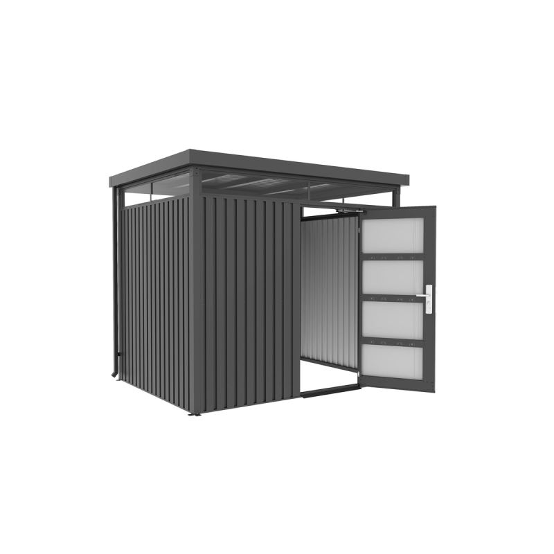 Metallgerätehaus System 5 dunkelgrau 254 x 194 x 218 cm