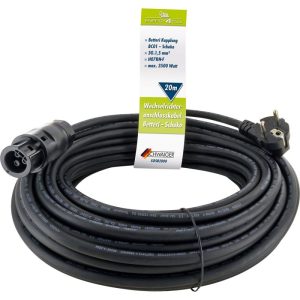 Schwaiger Anschlusskabel Batterie auf Schuko für Wechselrichter 20 m Schwaiger Anschlusskabel Batterie auf Schuko für Wechselrichter 20 m