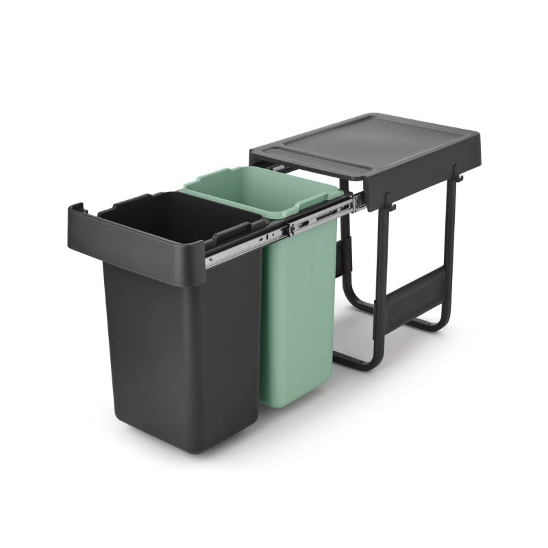 Einbaumülleimer Sort & Go 2 x 15L