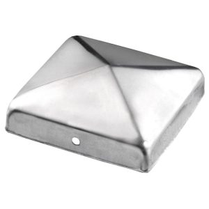 Connex Pfostenkappe Niro ohne Kugel 7 x 7 cm matt Connex Pfostenkappe Niro ohne Kugel 7 x 7 cm matt