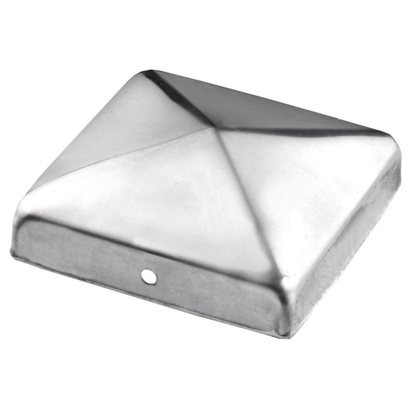 Connex Pfostenkappe Niro ohne Kugel 7 x 7 cm matt