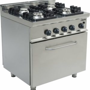 SARO Gasherd 4 Brenner mit Gasbackofen, 2/1 E7/KUPG4LO SARO Gasherd 4 Brenner mit Gasbackofen, 2/1 E7/KUPG4LO