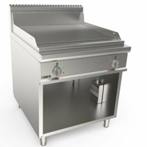 SARO Elektro Griddleplatte 800mm breit, gerillt 12kW, LQ / FTG4BAR SARO Elektro Griddleplatte 800mm breit, gerillt 12kW, LQ / FTG4BAR