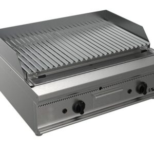 SARO Gas-Lavasteingrill E7/BS2BB Edelstahlrost mit V-Profil SARO Gas-Lavasteingrill E7/BS2BB Edelstahlrost mit V-Profil
