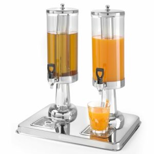 HENDI Saftspender 2x3L, PC Edelstahl HENDI Saftspender 2x3L, PC Edelstahl