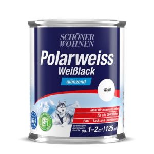 Schöner Wohnen Farbe Weißlack polarweiß glänzend 125 ml