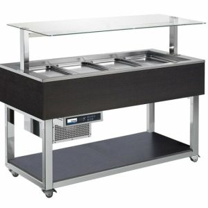 NordCap Salatbar ESSENCE 4 x GN 1/1, mit feststehender Glasabdeckung NordCap Salatbar ESSENCE 4 x GN 1/1, mit feststehender Glasabdeckung