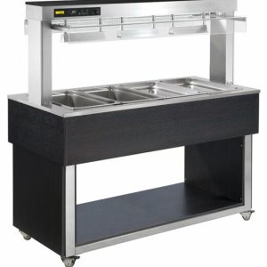 NordCap Bain-Marie TR-Red 4/1, fester Haube, Halogenheizlampen NordCap Bain-Marie TR-Red 4/1, fester Haube, Halogenheizlampen