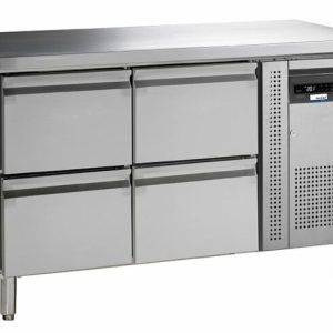 NordCap Kühltisch KTM2, 4 Schubladen 1/2GN, 1355x700x860mm NordCap Kühltisch KTM2, 4 Schubladen 1/2GN, 1355x700x860mm