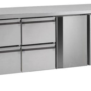 NordCap Kühltisch KTM3, 4 Schubladen 1/2GN, 1 Tür, 1795x700x860mm NordCap Kühltisch KTM3, 4 Schubladen 1/2GN, 1 Tür, 1795x700x860mm