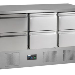 NordCap Universalkühltisch KT13 6Z für GN 1/1 NordCap Universalkühltisch KT13 6Z für GN 1/1
