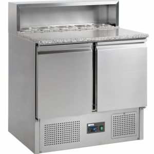 NordCap Pizzatisch PT 9 mit Granit, 5x GN 1/6 NordCap Pizzatisch PT 9 mit Granit, 5x GN 1/6