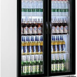 SARO Getränkekühlschrank mit Werbetafel 2-türig GTK 800 SARO Getränkekühlschrank mit Werbetafel 2-türig GTK 800