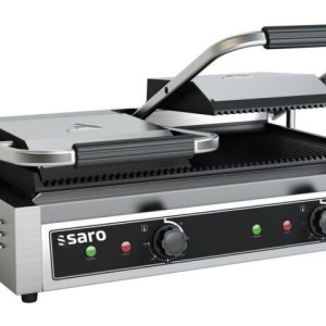 SARO Kontaktgrill PG 2, Grillplatten gerillt SARO Kontaktgrill PG 2, Grillplatten gerillt