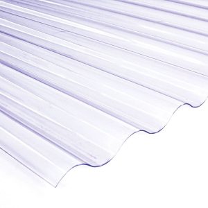PVC-Wellpappe Sinus transparent 200 x 90 cm PVC-Wellpappe Sinus transparent 200 x 90 cm