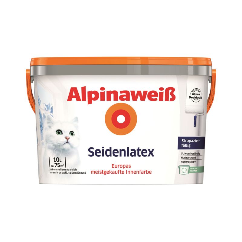Alpina weiß Seidenlatex 10 L