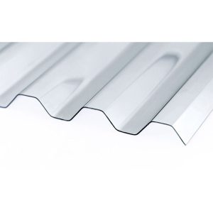 PVC Wellplatte Trapez klar 200 x 90 cm PVC Wellplatte Trapez klar 200 x 90 cm