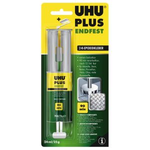 UHU Zwei-Komponenten-Klebstoff plus endfest Doppelkammerspritze 25 g UHU Zwei-Komponenten-Klebstoff plus endfest Doppelkammerspritze 25 g