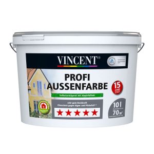 Vincent Profi Außenfarbe 10 L Vincent Profi Außenfarbe 10 L