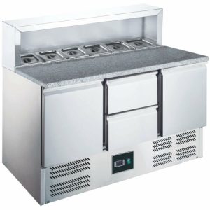 SARO Pizzatisch Kühltisch EPS903 2/2, Breite 1368mm SARO Pizzatisch Kühltisch EPS903 2/2, Breite 1368mm