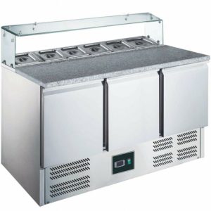 SARO Pizzatisch mit Glasaufsatz, Modell EPS 903 G SARO Pizzatisch mit Glasaufsatz, Modell EPS 903 G