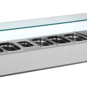 NORDCAP Pizzakühltisch-Aufsatz A1610 für 6x GN1/4, 1x GN1/9, Breite 1610mm NORDCAP Pizzakühltisch-Aufsatz A1610 für 6x GN1/4, 1x GN1/9, Breite 1610mm