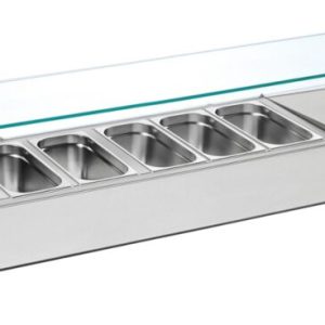 NORDCAP Pizzakühltisch-Aufsatz A1610 für 6x GN1/3, Breite 1610mm NORDCAP Pizzakühltisch-Aufsatz A1610 für 6x GN1/3, Breite 1610mm