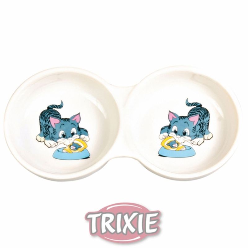 Trixie Napf Doppel Keramit 2 x 0,15ml/ø 11 cm