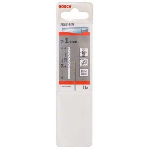 Bosch Spiralbohrer HSS-TiN Durchmesser 1 x 12 mm Bosch Spiralbohrer HSS-TiN Durchmesser 1 x 12 mm