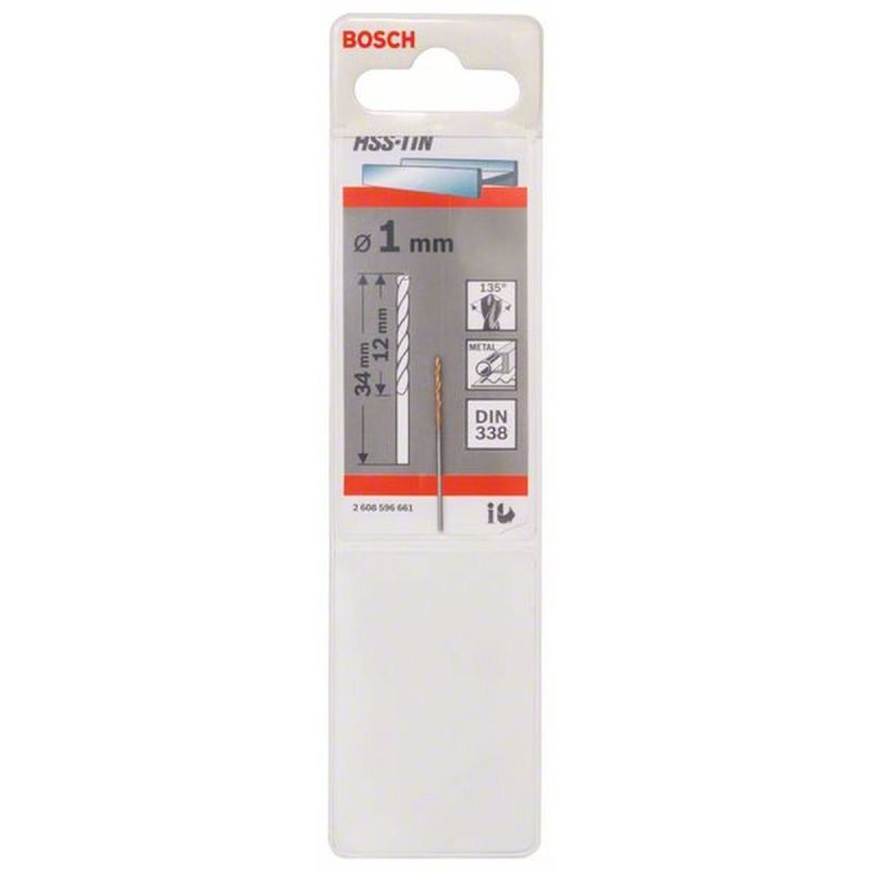 Bosch  Spiralbohrer HSS-TiN Durchmesser 1 x 12 mm