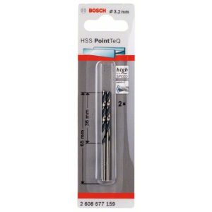 Bosch HSS-Spiralbohrer PointTeQ 3,2 mm Bosch HSS-Spiralbohrer PointTeQ 3,2 mm