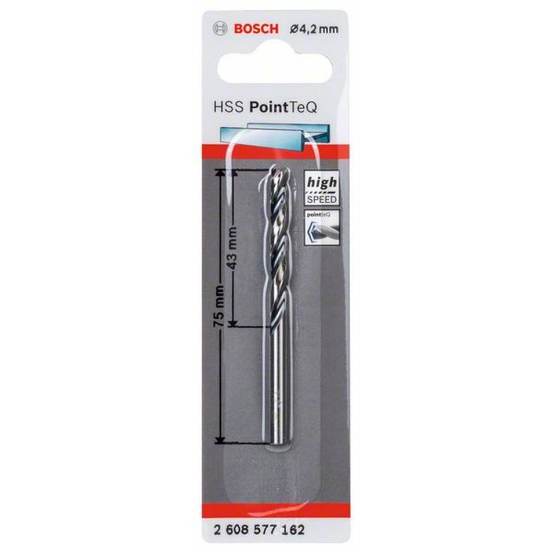 Bosch HSS-Spiralbohrer PointTeQ 4,2 mm