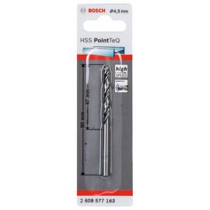 Bosch HSS-Spiralbohrer PointTeQ 4,5 mm Bosch HSS-Spiralbohrer PointTeQ 4,5 mm