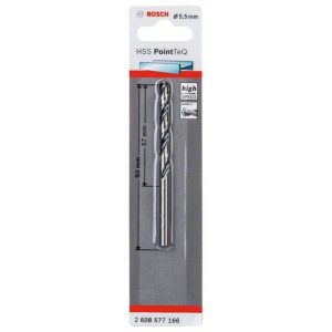 Bosch HSS-Spiralbohrer PointTeQ 5,5 mm Bosch HSS-Spiralbohrer PointTeQ 5,5 mm