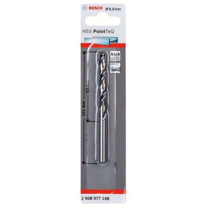 Bosch HSS-Spiralbohrer PointTeQ 6,5 mm