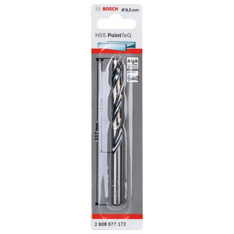 Bosch HSS-Spiralbohrer PointTeQ 8,5 mm