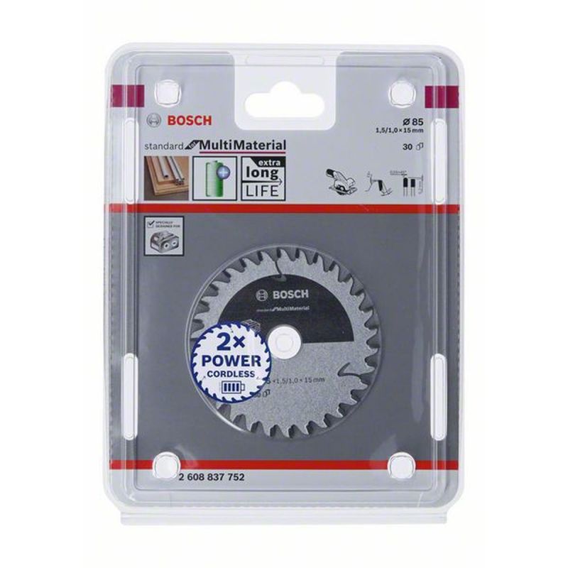 Bosch Kreissägeblatt div Materialien 85 mm 30 Zähne