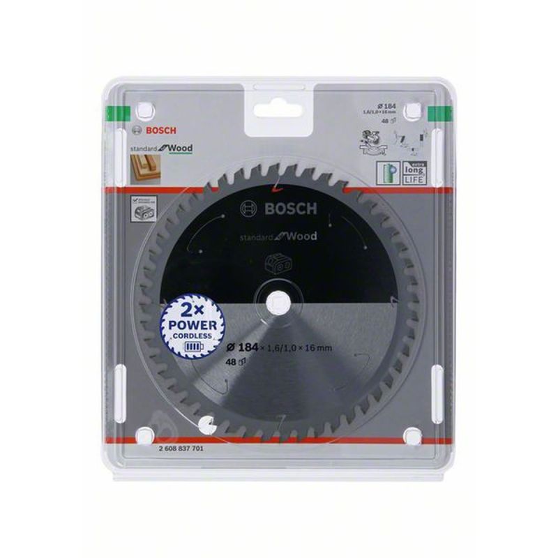Bosch Kreissägeblatt Holz 184 mm 48 Zähne