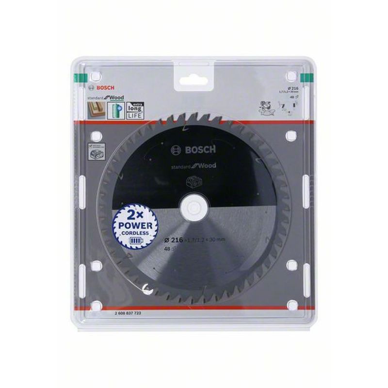 Bosch Kreissägeblatt Holz 216 mm 48 Zähne