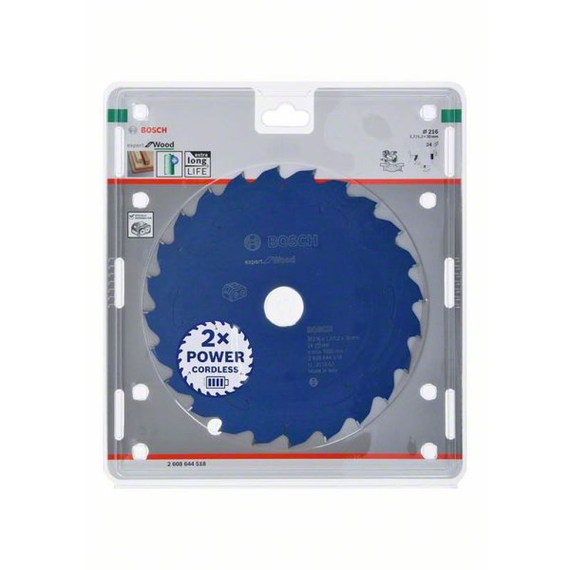 Bosch Kreissägeblatt Durchmesser 216 x 1,7 mm für Holz