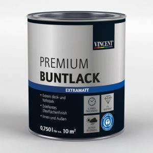 Vincent Premium Buntlack Wolkenblau extramatt 750 ml Vincent Premium Buntlack Wolkenblau extramatt 750 ml